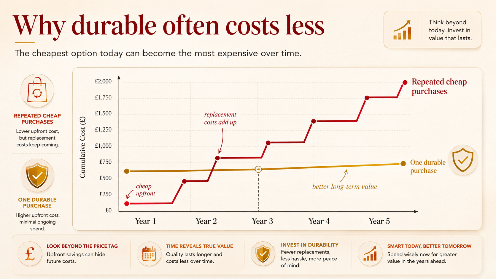 Durable often costs less